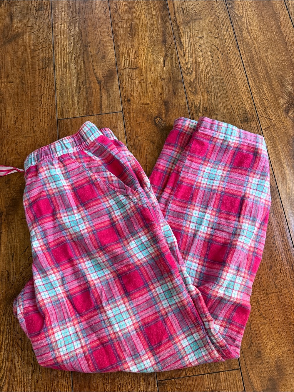 Sleep sense Pink Plaid Pajama pants